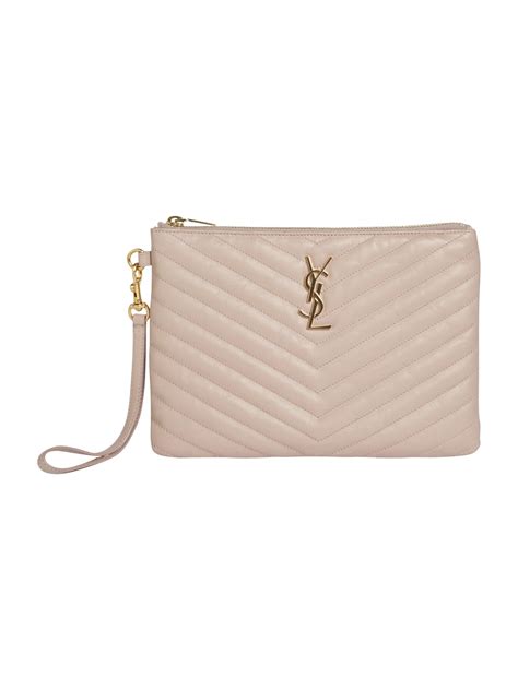 yves saint laurent zip pouch|Saint Laurent pouches for women.